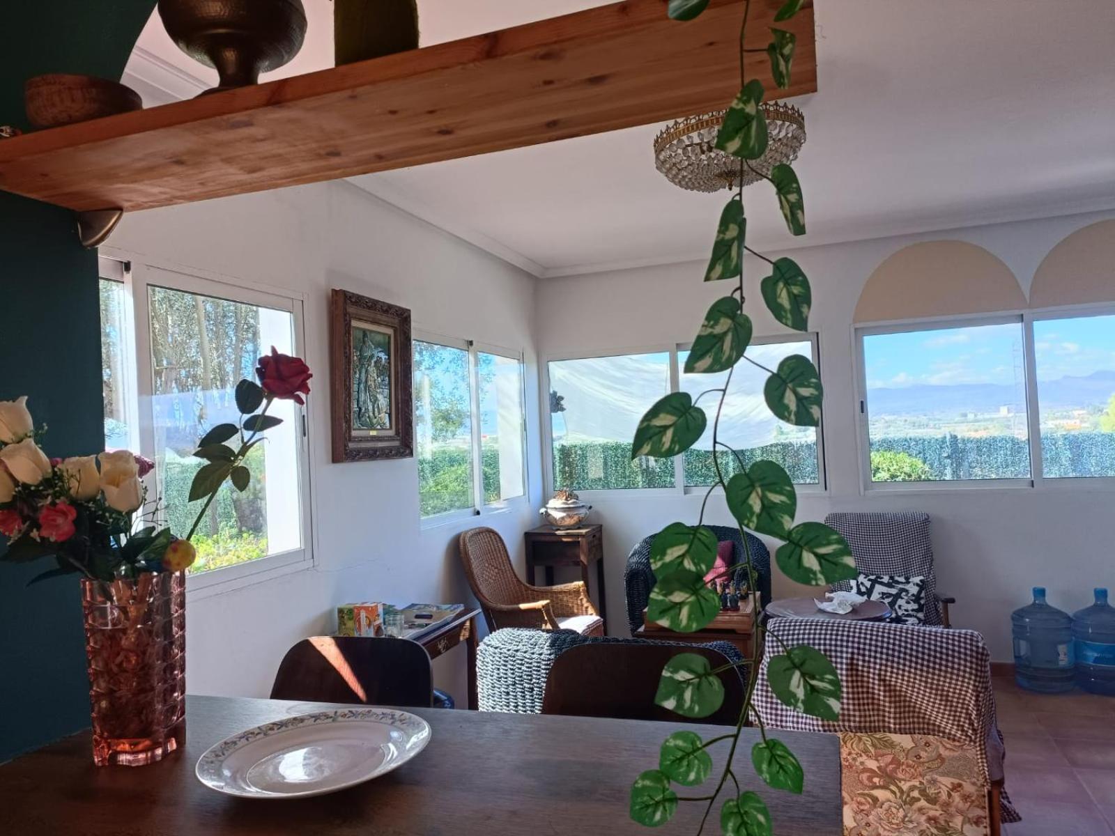 Bedroom With Private Bathroom And Two-Bedroom Family Suite In Quiet Forest Country House 80M2 Large Swimming Pool Music Town Lliria The Garden And Swimmingpool And Garden Are Shared Buitenkant foto